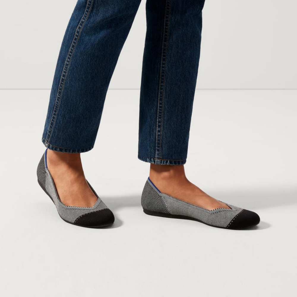 ROTHY'S flats - Grey Mist Captoe